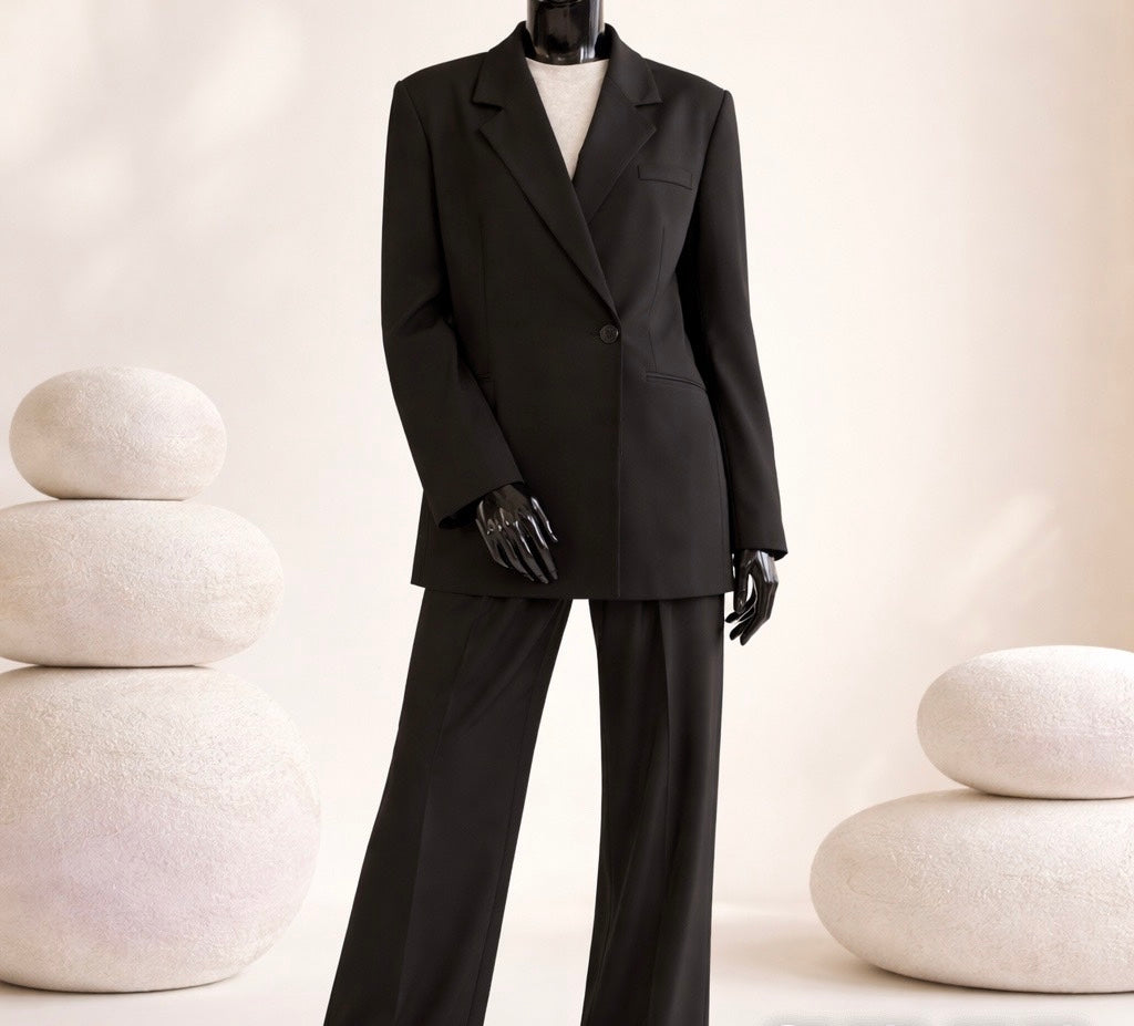 Classic Black Power Suit